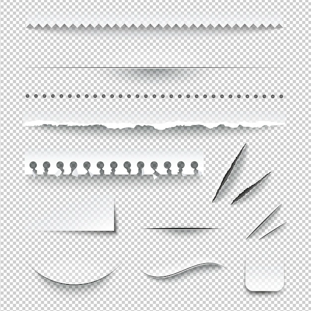 Free Vector | Ripped paper set