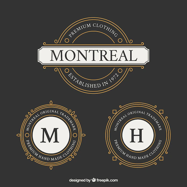 Free Vector | Round montreal logo