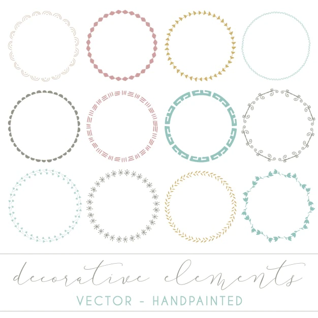 Free Vector | Rounded frames collection