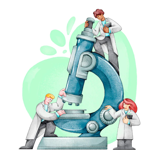 Free Vector | Science concept with microscope