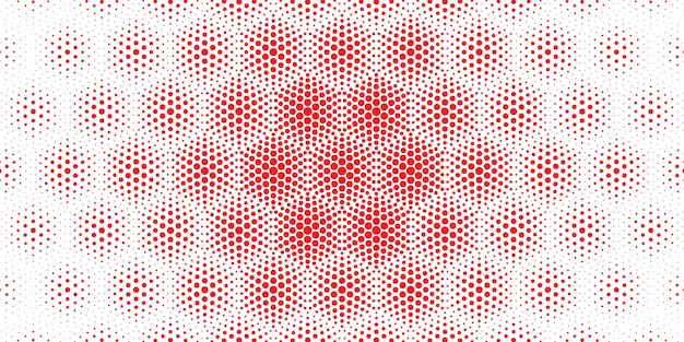 Free Vector | Seamless circular halftone pattern background