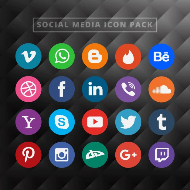 Free Vector | Social media icon pack