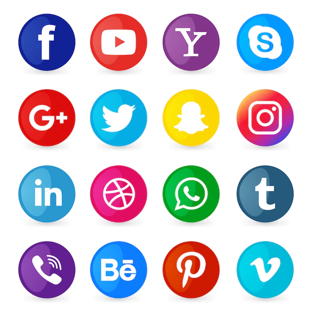 Free Vector | Social media icon set