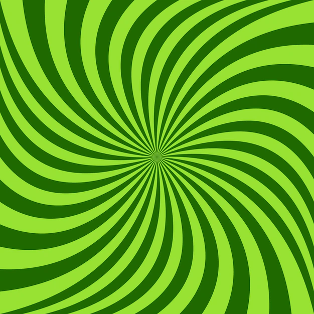 Free Vector | Spiral ray background - vector design from green rotated rays