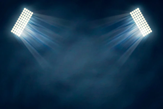 Free Vector | Stadium lights effect with mist