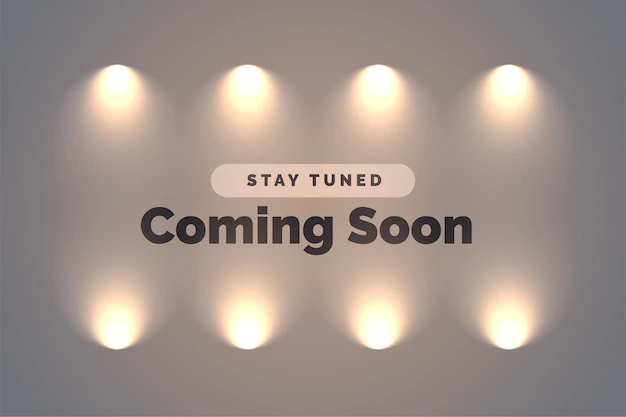 Free Vector | Stay tuned coming soon background