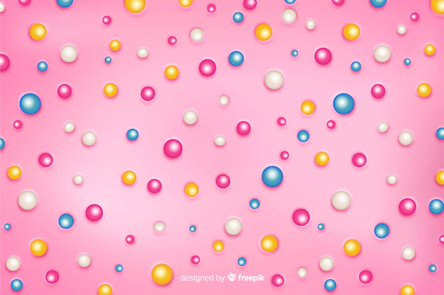 Free Vector | Sugar bubbles of a delicious pink doughnut background