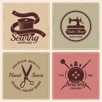 Free Vector | Tailor elements set