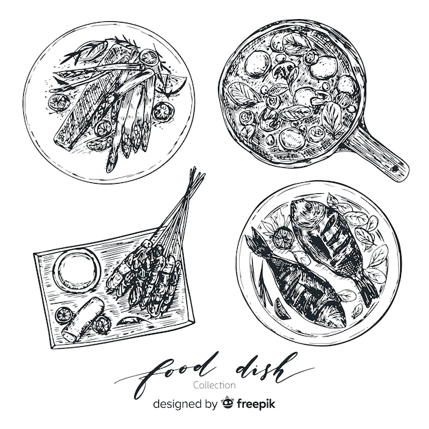 Free Vector | Tasty food dish collection