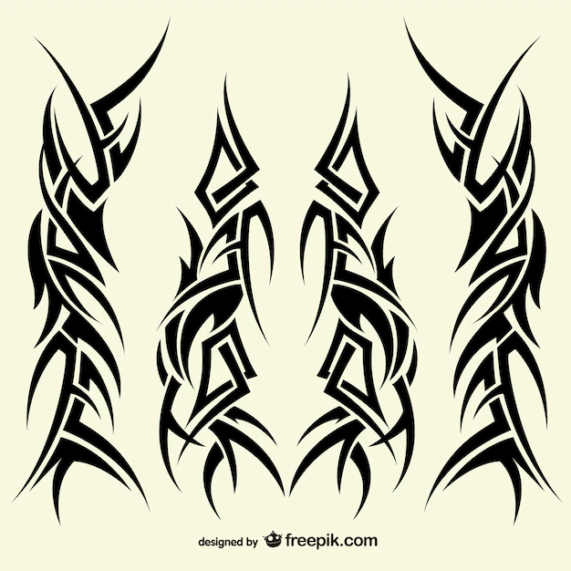 Free Vector | Tattoos tribal designs collection