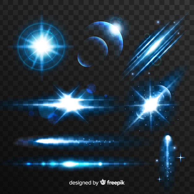 Free Vector | Technology blue light effect collection