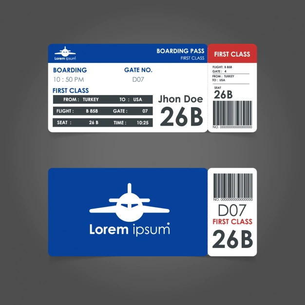 Free Vector | Tickets for air travel
