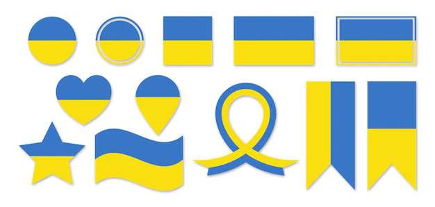 Free Vector | Ukraine flag collection
