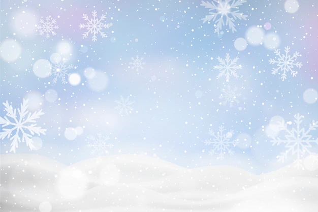 Free Vector | Unfocused winter landscape with snowflakes