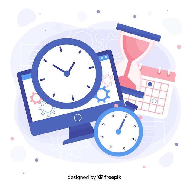 Free Vector | Variety of objects that shows time
