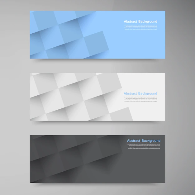 Free Vector | Vector banners and squares. color set