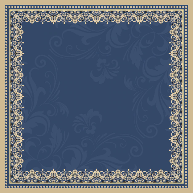 Free Vector | Vector fine floral square frame. decorative element for invitations and cards. border element