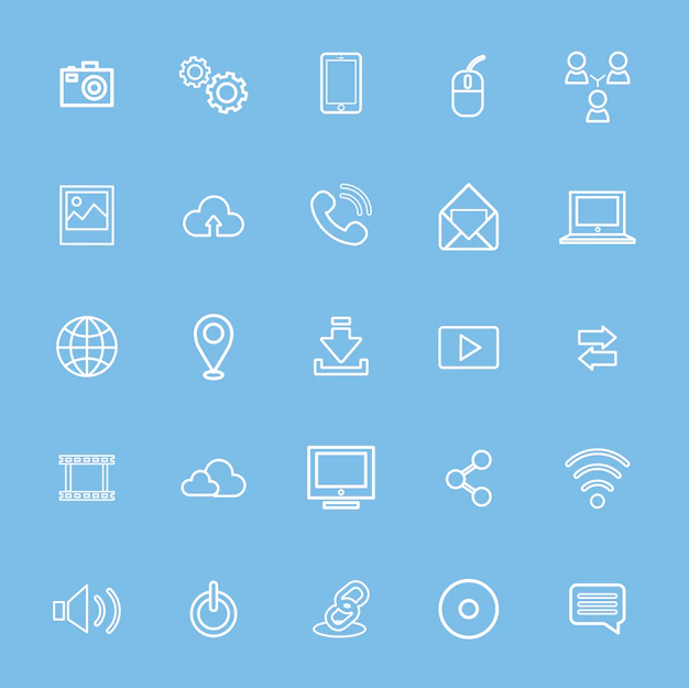 Free Vector | Vector illustration ui technology icon concept