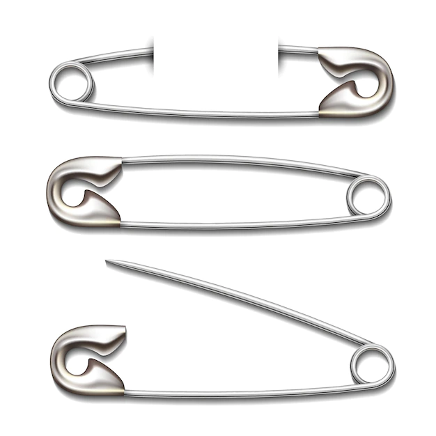 Free Vector | Vector safety pin isolated