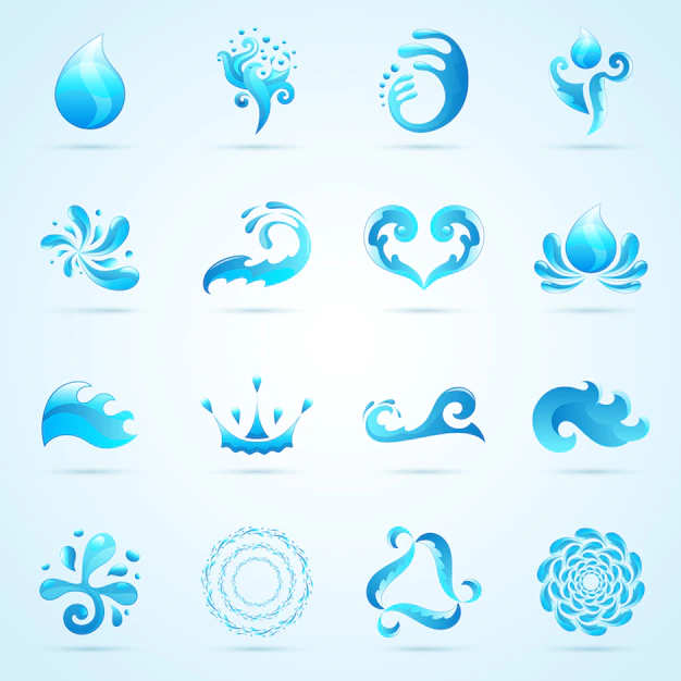Free Vector | Water drops icons