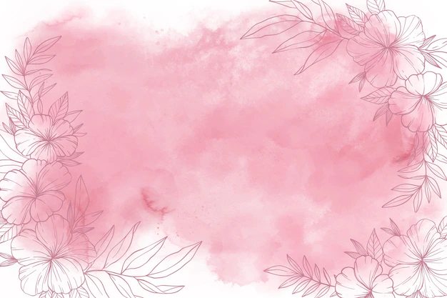 Free Vector | Watercolor background with hand drawn elements