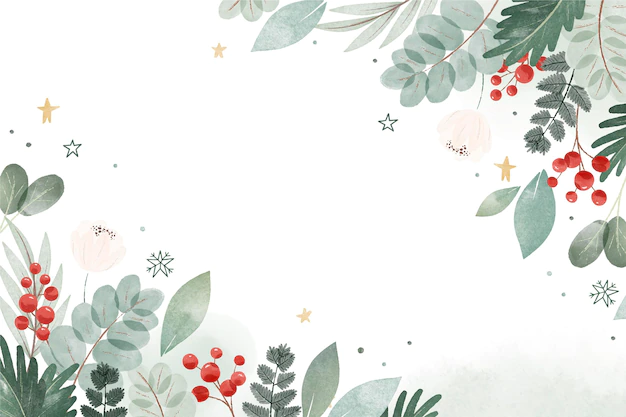 Free Vector | Watercolor christmas background