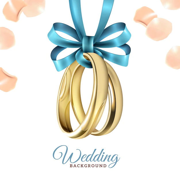 Free Vector | Wedding realistic background