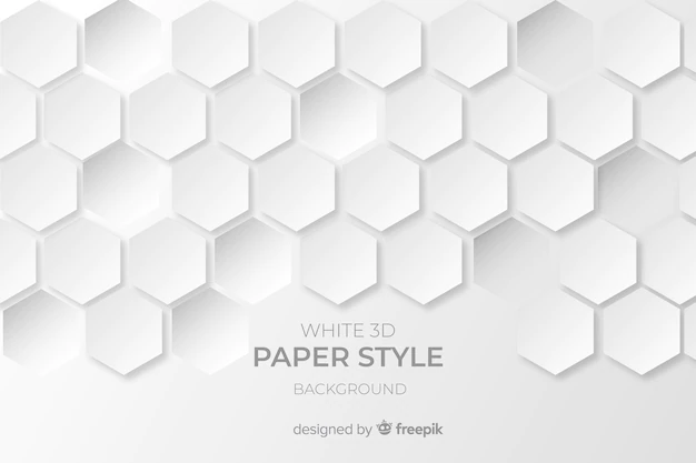 Free Vector | White 3d paper style background