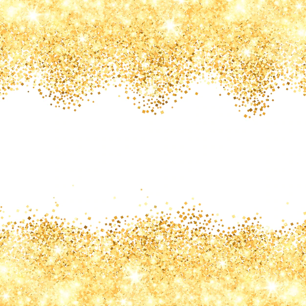 Free Vector | White background with golden dust borders