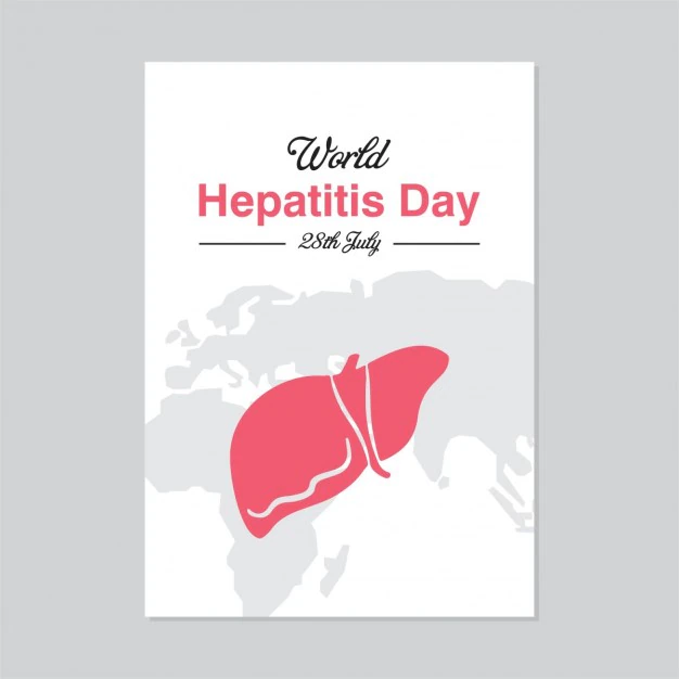 Free Vector | World hepatitis day flyer