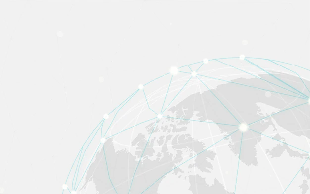 Free Vector | Worldwide connection gray background illustration vector