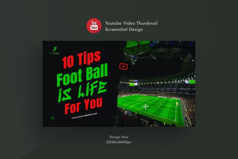 Football & Soccer YouTube Video Thumbnail Banner free download