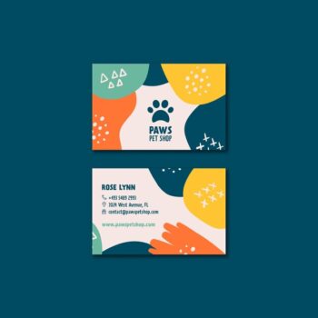 Free PSD | Flat design pet care template