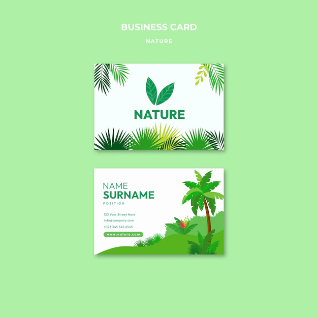 Free PSD | Flat design nature template