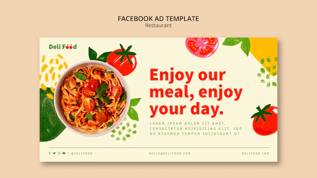 Free PSD | Restaurant business social media promo template