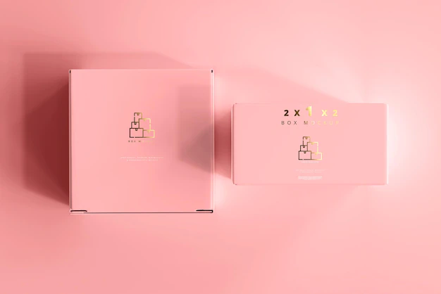 Free PSD | Isolated box mockup