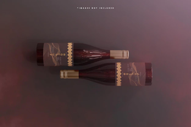 Free PSD | Wine bottle mockup