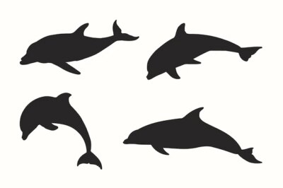 Free Vector | Flat design animal silhouette set