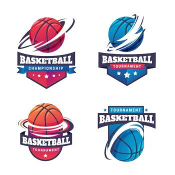 Free Vector | Gradient basketball logo template