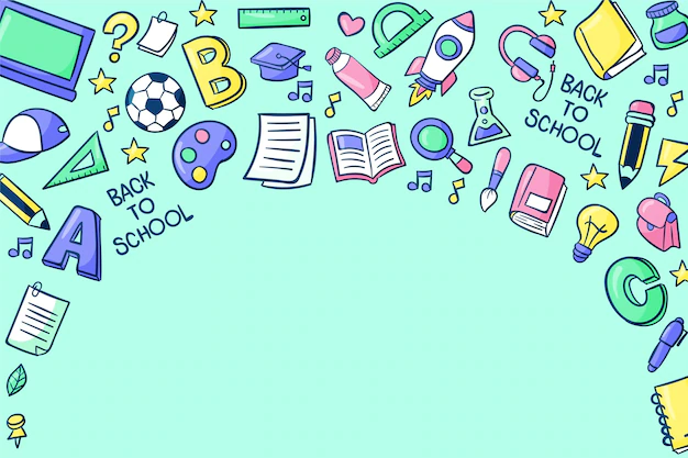 Free Vector | Hand drawn back to school background