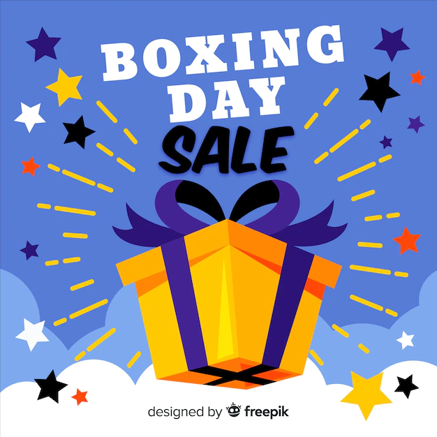 Free Vector | Boxing day sale background