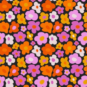 Free Vector | Hand drawn flat groovy psychedelic pattern design