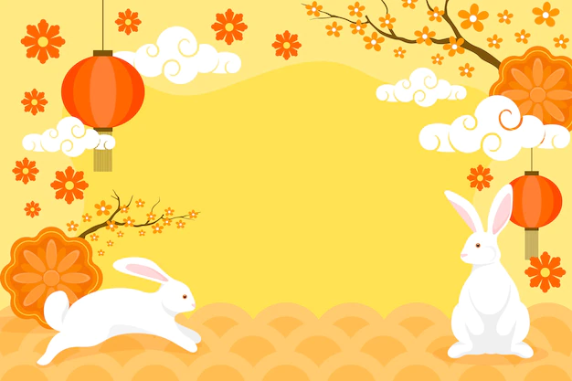 Free Vector | Flat background for mid-autumn festival celebration