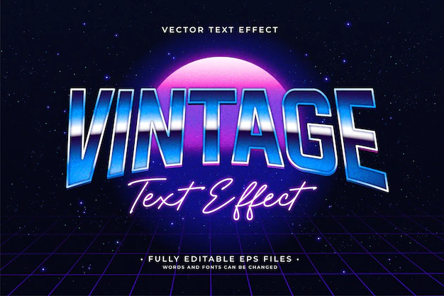 Free Vector | Vintage text effect