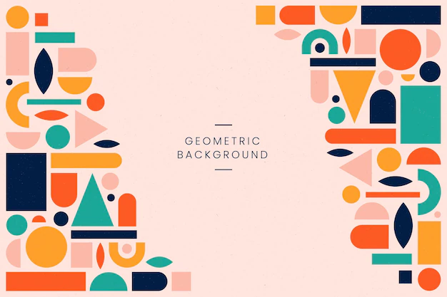 Free Vector | Flat geometric background