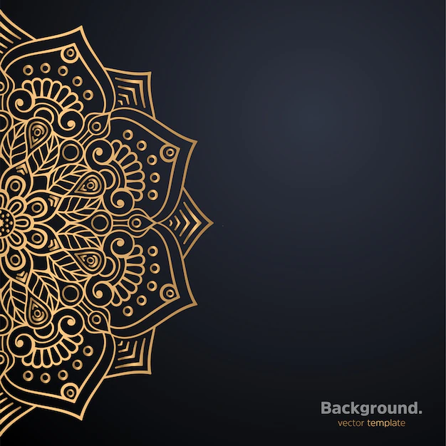 Free Vector | Luxury ornamental mandala design background in gold color