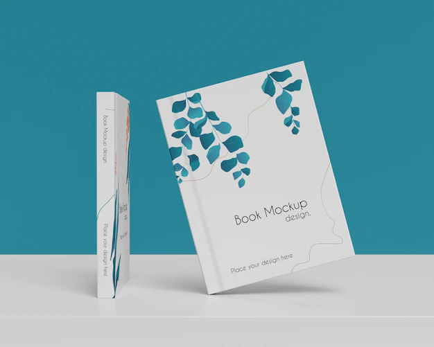 Free PSD | Beautiful book cover mockup