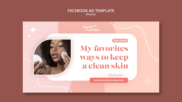 Free PSD | Beauty and skincare cosmetics social media promo template