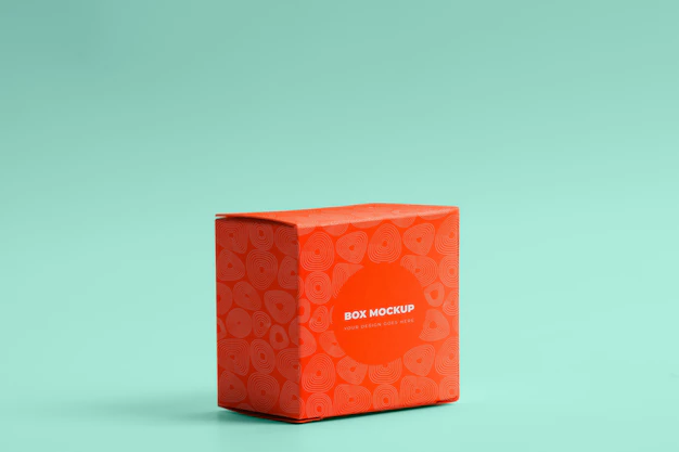 Free PSD | Box packaging mockup isolated