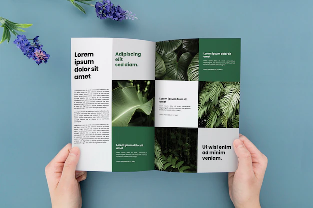 Free PSD | Brochure concept mock-up